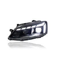 Ensemble de phares LED modifiés KGKB avec double lentille de projecteur, clignotants séquentiels, plug & play pour VW Jetta Mk6 Sagitar 2012-2018