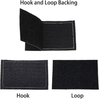 Patch moral tissé personnalisable et écologique Honey Badger avec design tactique auto-agrippant en tissu sergé pour chapeau