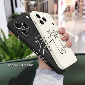 Coque de téléphone portable mignonne motif chaton, compatible avec Apple iPhone 17, iPhone 16, 15 Pro Max, protection anti-chute - Product Image 2