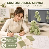 Peluche tortue verte adorable avec nageoires en velours doux et petits yeux perlés, animal en peluche pour la décoration de la chambre d'enfant et cadeau confortable pour les enfants