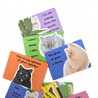 Cartes de tarot en papier écologique durable avec logo personnalisé et cartes d'oracle d'affirmation - Conception portable avec support en bois