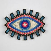 Patch brodé œil porte-bonheur bohème, amulette Nazar colorée thermocollante/à coudre pour la décoration de vêtements, vente en gros