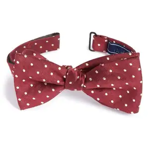 wholesale good price red bowtie women's silk bow tie with quality qssurance