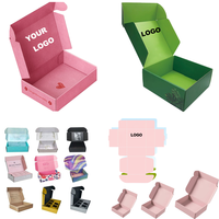 Cajas de Cartón Reciclado con Logotipo Personalizado, Cajas de Regalo de Papel Corrugado, Cajas de Envío para Ropa, Zapatos y Regalos