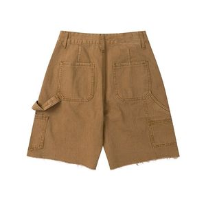 Luxury <strong>Jeans</strong> <strong>Shorts</strong> Double Knee Y2K Cargo <strong>Shorts</strong> for <strong>Men</strong> Custom Logo Embroidery Vintage Streetwear Distressed Jorts Denim <strong>Shorts</strong> - Product Image 4