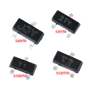 100 pièces S8050 J3Y S8550 <span class=keywords><strong>2TY</strong></span> SS8050 Y1 SS8550 Y2 SOT-23 PNP NPN Transistor <span class=keywords><strong>SMD</strong></span> Transistor - Product Image 1
