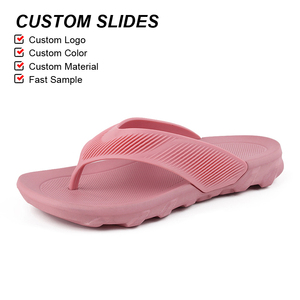 OLICOM Logo personnalisé Style estival Couleur unie EVA Tongues épaisses Semelle souple Antidérapante Tongues de <span class=keywords><strong>plage</strong></span> <span class=keywords><strong>d</strong></span>'extérieur pour femmes Tongues - Product Image 3