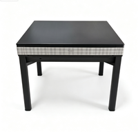 Table de Mahjong pliable avec pieds en acier inoxydable, design compact pour 4 joueurs, idéale pour les petits appartements