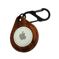 2025 casing pelindung gantungan kunci kayu kualitas Premium untuk casing Airtag untuk casing dompet Airtag