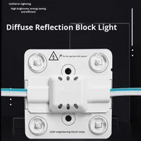 Panneau publicitaire extérieur LED à réflexion diffuse haute tension IP42 étanche à la pluie, film souple pour plafond, angle de vision 175°, 50000