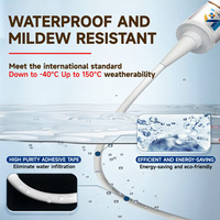 Scellant silicone neutre pour vitrage structurel, mur-rideau, verre, aluminium, construction de façade résistante aux intempéries