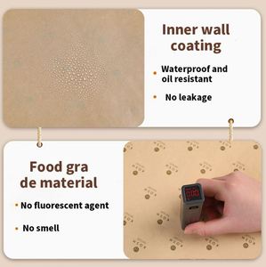 Custom Kraft <b>Paper</b> <b>Wrapping</b> Food Grade Burger Sandwich <b>Paper</b> Packaging Fast Food Oil Proof <b>Brown</b> <b>Paper</b> Food <b>Wrapping</b> Greaseproof - Product Image 6