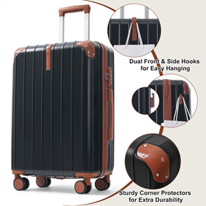 Ready Stock in USA Free Shipping 3-Piece Premium ABS Travel Luggage Set , 20, 24, and 28 Inch Support Dropshipping - Product Image 5