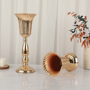 High Quality Modern Tall Wedding Decoration Golden Metal <strong>Flower</strong> <strong>Vases</strong> for Wedding Event &amp; Party Luxury Decor - Product Image 3
