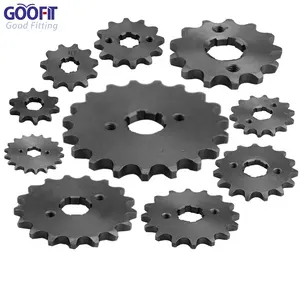 GOOFIT 420/428 17/20mm 10-19T Tooth Front Engine Motorcycle Sprocket Chain Retainer Plate LockerEngineMotorcycle