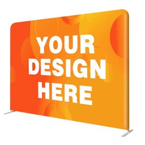 Portable Custom Sizes Tension Polyester Fabric Aluminum Tube Trade Show <b>Booth</b> Display with Pennant Style for <b>Exhibitions</b> - Product Image 1