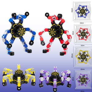 Robot Transformable Antiestrés para Dedos, Juguete Sensorial para Aliviar el Estrés, Juguetes Giratorios Transformables para la Punta de los Dedos - Product Image 6