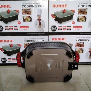 <span class=keywords><strong>Olla</strong></span> Eléctrica Multifuncional de Aleación 8L 10L para Calentar Alimentos, Sartén Eléctrica para el Hogar y Dormitorio, <span class=keywords><strong>Olla</strong></span> Cuadrada Coreana - Product Image 3