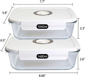 3 in 1 Vacuum Food Storage Container <b>Set</b> Preserve Vacuum Food Sealer Containers - Product Image 4