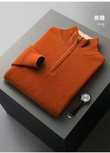 Maglione in Cashmere invernale <span class=keywords><strong>con</strong></span> logo personalizzato per uomo a maniche lunghe 100% <span class=keywords><strong>con</strong></span> collo alto in puro Cashmerehalf per Businesscasu - Product Image 2