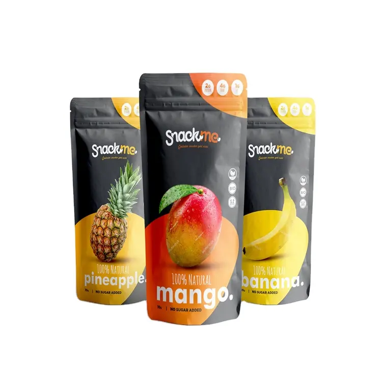 Sacchetto d'imballaggio dell'alimento secco del sacchetto del pacchetto della frutta secca del Mango dello spuntino di plastica di Logo personalizzato all'ingrosso