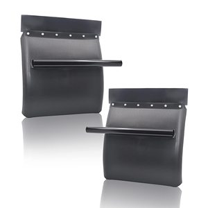 Nouveau garde-boue en plastique polyéthylène noir <span class=keywords><strong>Pino</strong></span> 24" x 29" avec kit de support tubulaire pour Kenworth pour Peterbilt - Product Image 1