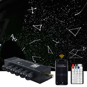 3W Blanc Couleur 12LEDS Meteor/App Control Fiber Optic illuminator Car Roof Starry Sky LED Light Engine avec APP Controller/Remote - Product Image 1