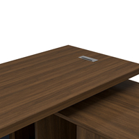 Bureau scandinave de luxe en bois massif moderne en forme de L bureau directeur général bureau patron Table de bureau luxueuse