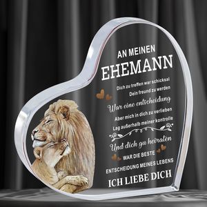 Cintas <span class=keywords><strong>de</strong></span> Papel Conmemorativas Acrílicas en Forma <span class=keywords><strong>de</strong></span> Corazón con Mensaje <span class=keywords><strong>de</strong></span> Amor en Alemán, Planas en 2D, con <span class=keywords><strong>Frases</strong></span> Sensuales - Product Image 5