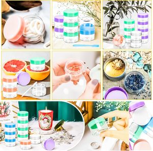 Pot en plastique rond personnalisé de 5 g, 15 g, 20 g, 50 g pour concentrés cosmétiques et crèmes - Product Image 4