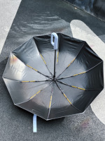 Payung Lipat Otomatis LS Ring Buckle Reverse Umbrella dengan Strip Reflektif, Anti UV, Tahan Angin, Ringkas, Grosir, Supplier OEM