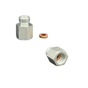 Conector de Transición Hidráulico Recto de Acero Inoxidable/Acero al Carbono de Tamaño Estándar Métrico de 5CM/5DM - Product Image 4