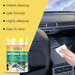 Rayhong, 40 Uds., toallitas para interior <span class=keywords><strong>de</strong></span> <span class=keywords><strong>coche</strong></span>, eliminación <span class=keywords><strong>de</strong></span> <span class=keywords><strong>manchas</strong></span>, restauración <span class=keywords><strong>de</strong></span> brillo, daño solar, reducción <span class=keywords><strong>de</strong></span> piezas <span class=keywords><strong>de</strong></span> plástico, papel <span class=keywords><strong>de</strong></span> limpieza <span class=keywords><strong>de</strong></span> asiento <span class=keywords><strong>de</strong></span> cuero - Product Image 1