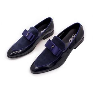 Zapatos Oxford Formales de Ante y Charol para Hombre, de Punta Fina, de Piel Genuina, Sin Cordones, Ideales para Bodas y Eventos, Los Más Vendidos - Product Image 6