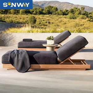 Chaise longue de luxe pour piscine, chaise longue de plage en aluminium, mobilier d'extérieur, chaise longue de soleil, lit de plage, extérieur - Product Image 2