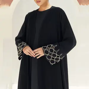 abaya supplier prayer eid Ramadan beaded high quality embroidered new design floral sequin dubai wholesale abaya eid 2024