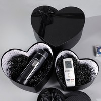 Boîte cadeau personnalisable, emballage cœur dégradé biodégradable, fermeture pour demoiselle d'honneur, vide, pour la Saint-Valentin, vente chaude