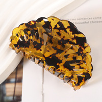 Pinces à cheveux en forme de coquille, Barrettes de tortue pour cheveux fins colorés de 8.5 CM
