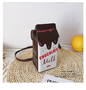 Été nouveau imprimé fruit Pu satchel girl cute cartoon Strawberry Banana Milk american women american shoulder bag - Product Image 4