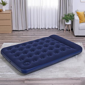 <span class=keywords><strong>ที่นอน</strong></span>เป่าลมพื้นผิวเป็นฝูง-<span class=keywords><strong>เตียง</strong></span>พับได้สองขนาดพร้อมปั๊มเท้าและหมอนในตัวสำหรับการตั้งแคมป์และกลางแจ้งในบ้าน - Product Image 1