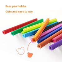 Ensemble de crayons en forme d'ours de 12 couleurs, 7 pouces, écologiques, imprimés UV, cadeau créatif, matière plastique certifiée EN71 LM