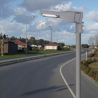 Lampadaire LED AC de haute qualité, étanche IP65, radiateur en alliage d'aluminium, longue durée de vie, garantie 5 ans, utilisation en jardin et sur route