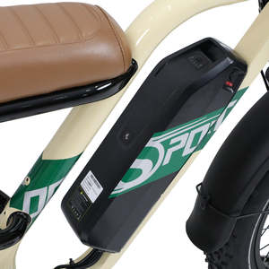 Vélo électrique Onesport W66 de style moto, cadre en acier, écran LCD multifonctionnel, transmission à 7 vitesses, fourche avant amortissante, moto- - Product Image 6