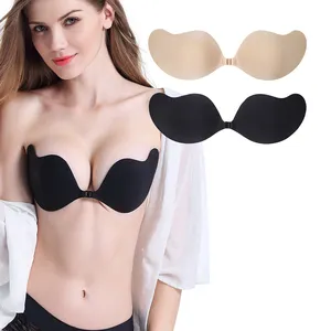 2023 Push Up Sticky Bra Mango Shape With Silicone Nipple Cover Adhesive Invisible Silicone Bra Lift Sticky Women manufacturing