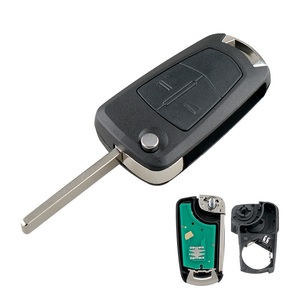 Guscio di ricambio per <span class=keywords><strong>chiave</strong></span> a scatto Heart Horse 433Mhz con chip 7941, 2 pulsanti, in ABS nero, per Vauxhall Corsa Opel Astra H Zafira B - Product Image 1