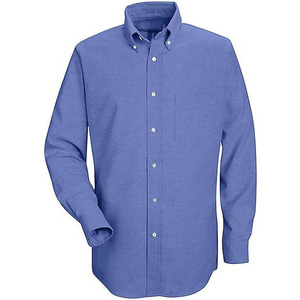 Camicie in stile classico da uomo in cotone <span class=keywords><strong>Oxford</strong></span> Slim Fit camicie di colore blu - Product Image 4