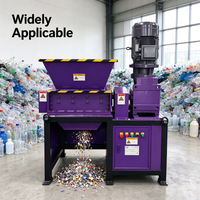 Broyeur à double arbre robuste VANEST, broyeur industriel à double arbre, machine de recyclage des déchets solides municipaux