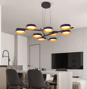 Zeal Lighting High Quality European Metal <b>Light</b> for Living Room <b>Black</b> Nordic Pendant <b>Light</b> - Product Image 2