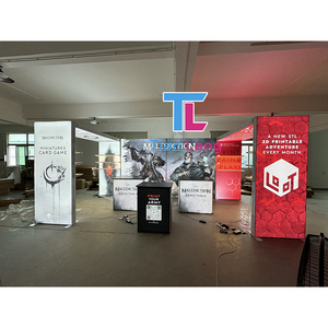 Mesas frontales de diseño moderno, de fácil configuración pantallas modulares, exhibición de medios de vídeo, mostrador de recepción, mesa LED de feria comercial - Product Image 1