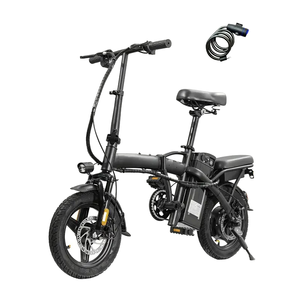 Bicicleta Eléctrica <span class=keywords><strong>Plegable</strong></span> de Aleación de Aluminio con Motor DC de 350W 48V, Batería de Litio de 10Ah, Llantas Anchas de 14 Pulgadas, 6 Velocidades, Soporta 200kg - Product Image 5